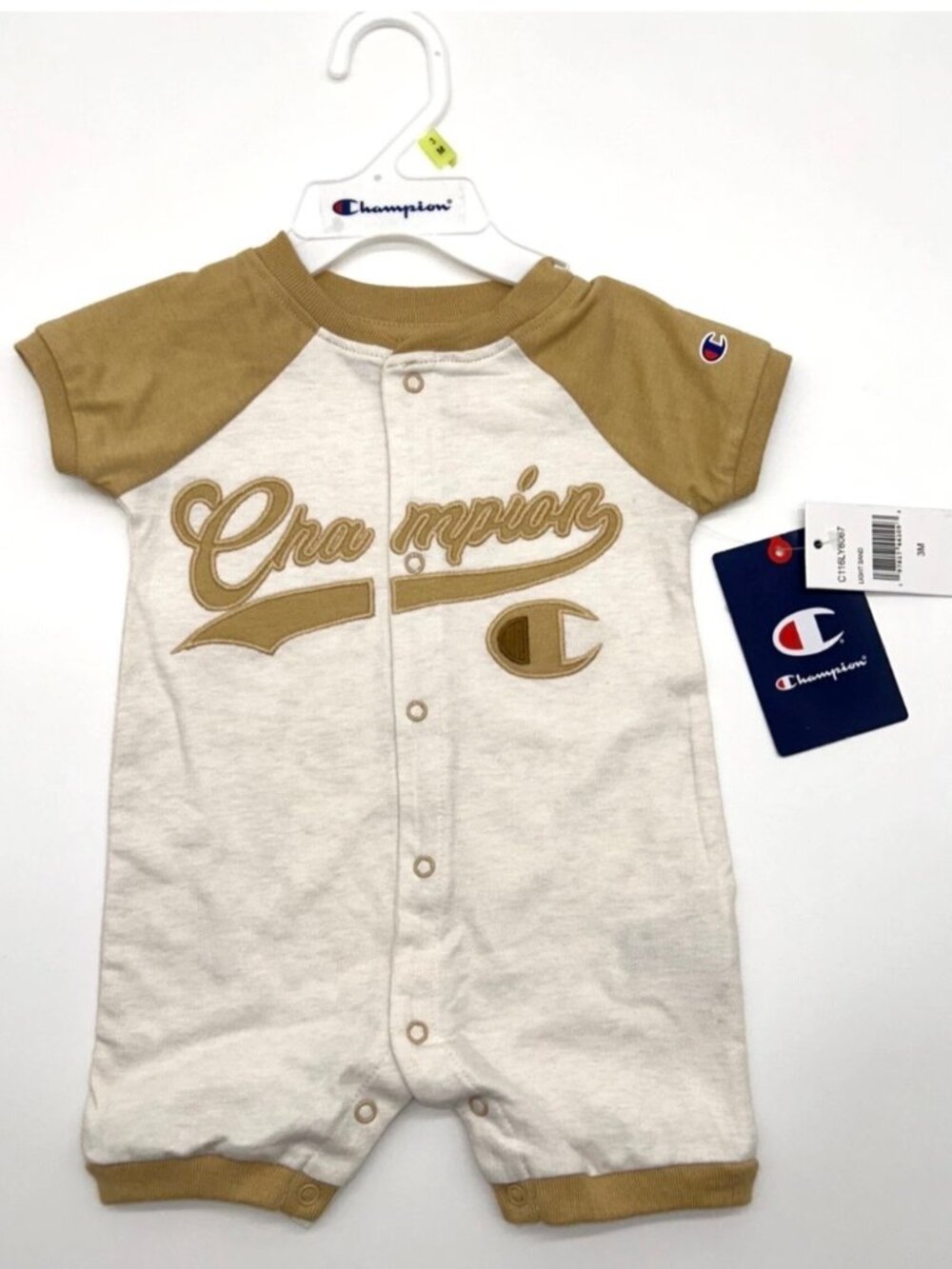 NWT Champion Boys 3M Short Sleeve Romper